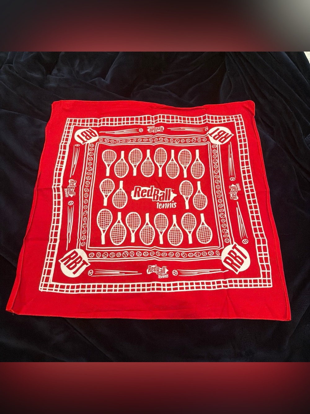 Tennis Red Bandana Scarf